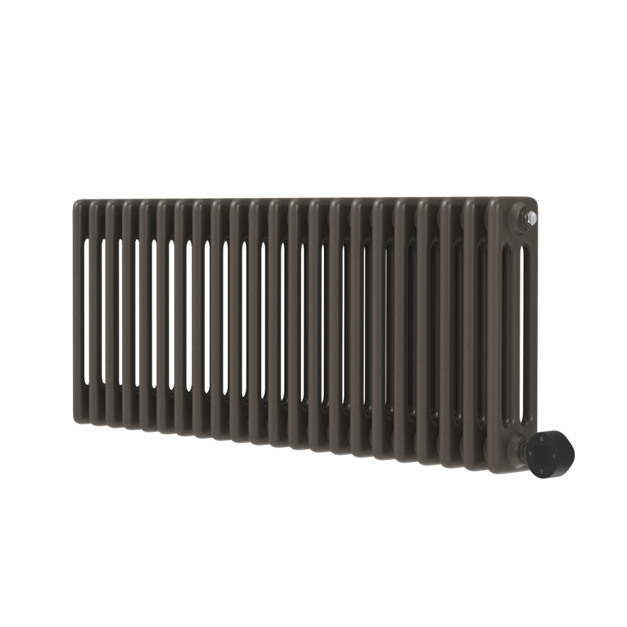 Russet Horizontal Smart Electric Radiator with Wi-Fi Thermostat - 1.2KW - H400xW1190 - Bathroom Safe