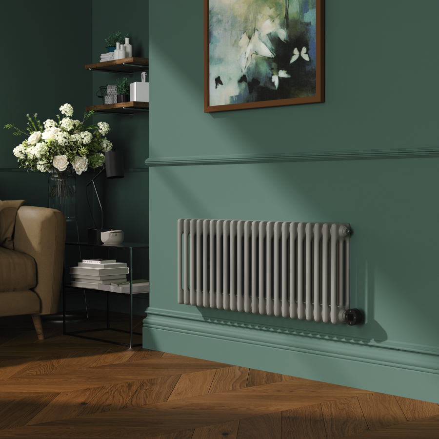 Stone Speck Radiator Smoked Stone Horizontal Smart Electric Radiator with Wi-Fi Thermostat ...