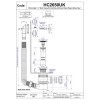 McAlpine Chrome Plated Brass Bath Filler and Overflow Top Access Clicker