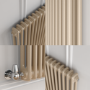 Reggio Cleopatra Horizontal Double Column Traditional Radiator 600x830mm 2832 BTU - Cast Iron Style