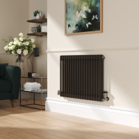 Reggio Russet Horizontal Double Column Traditional Radiator 600x830mm 2832 BTU - Cast Iron Style