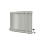 Reggio Smoked Stone Horizontal Double Column Traditional Radiator 600x830mm 2832 BTU - Cast Iron Style