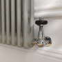 Reggio Smoked Stone Horizontal Double Column Traditional Radiator 600x1010mm 3462 BTU - Cast Iron Style