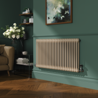 Reggio Cleopatra Horizontal Double Column Traditional Radiator 600x1190mm 4091 BTU - Cast Iron Style