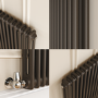Reggio Russet Horizontal Double Column Traditional Radiator 600x1190mm 4091 BTU - Cast Iron Style