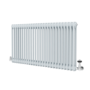Reggio Salt & Pepper Horizontal Double Column Traditional Radiator 600x1190mm 4091 BTU - Cast Iron Style
