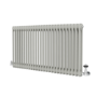 Reggio Smoked Stone Horizontal Double Column Traditional Radiator 600x1190mm 4091 BTU - Cast Iron Style