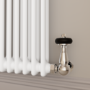 Reggio White Horizontal Double Column Traditional Radiator 800x1190mm 4091 BTU - Cast Iron Style