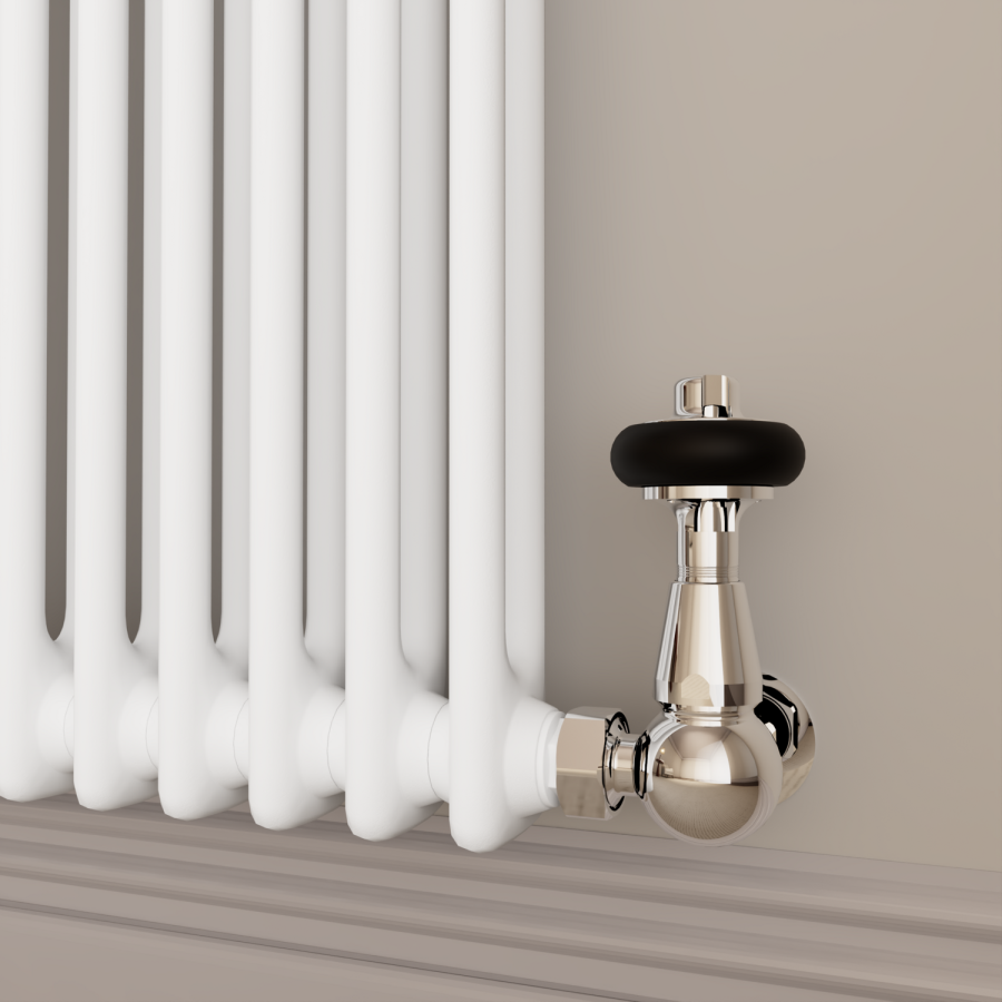 Reggio White Horizontal Double Column Traditional Radiator 800x1190mm 4091 BTU - Cast Iron Style