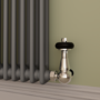 Reggio Anthracite Horizontal Double Column Traditional Radiator 800x1460mm 5035 BTU - Cast Iron Style