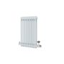 Reggio Salt & Pepper Horizontal Double Column Traditional Radiator 600x425mm 1416 BTU - Cast Iron Style