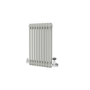 Reggio Smoked Stone Horizontal Double Column Traditional Radiator 600x425mm 1416 BTU - Cast Iron Style