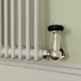 Reggio White Horizontal Double Column Traditional Radiator 800x425mm 1416 BTU - Cast Iron Style