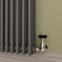 Reggio Anthracite Horizontal Triple Column Traditional Radiator 800x1010mm 4377 BTU - Cast Iron Style