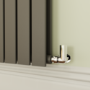 Riace Anthracite Horizontal Flat Designer Radiator 800x884mm Double Panel 3342 BTU