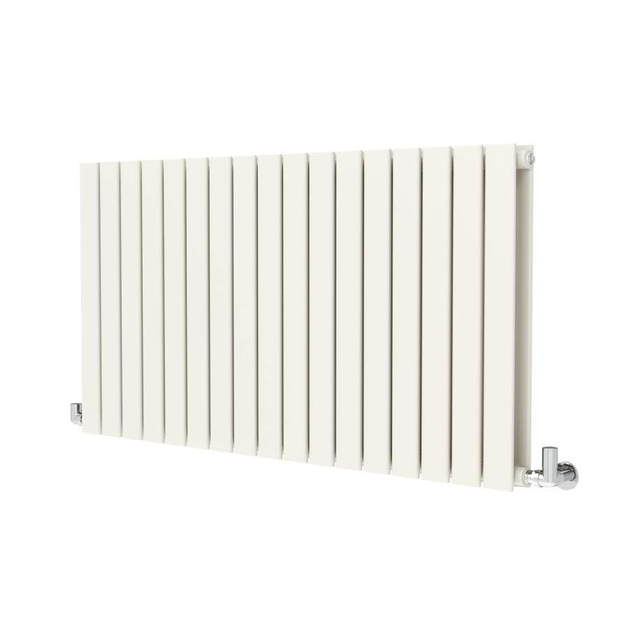 Riace Linen Horizontal Flat Designer Radiator 600x1156mm Double Panel 4370 BTU