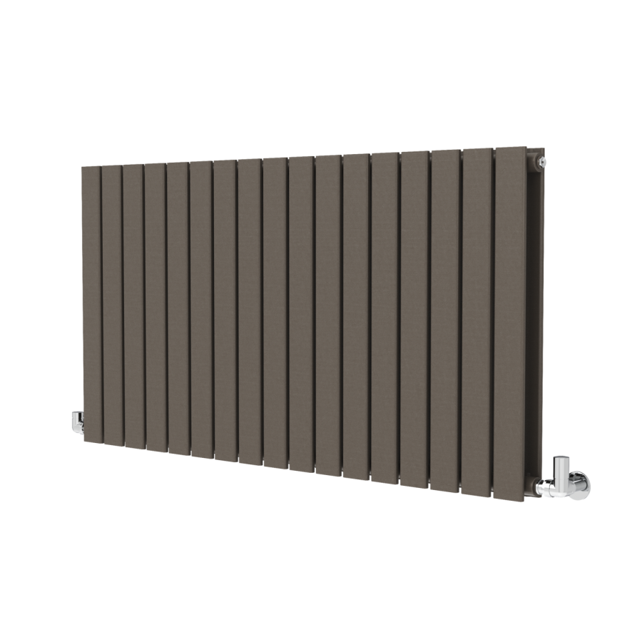 Riace Russet Horizontal Flat Designer Radiator 600x1156mm Double Panel 4370 BTU