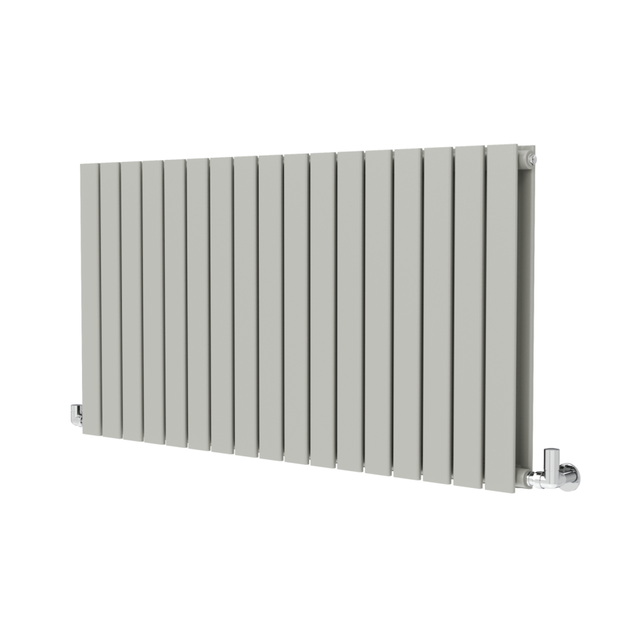 Riace Smoked Stone Horizontal Flat Designer Radiator 600x1156mm Double ...
