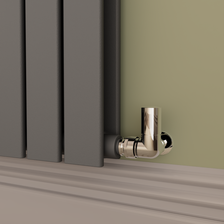 Riace Anthracite Horizontal Flat Designer Radiator 800x1428mm Double Panel 5398 BTU