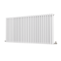 Sorrento White Horizontal Oval Designer Radiator 800x1593mm Double Panel 6478 BTU