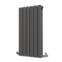 Riace Anthracite Horizontal Flat Designer Radiator 800x408mm Double Panel 1542 BTU