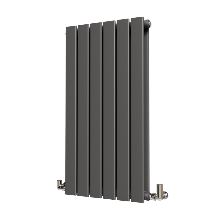 Riace Anthracite Horizontal Flat Designer Radiator 800x408mm Double Panel 1542 BTU