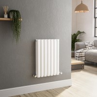 Sorrento White Horizontal Oval Designer Radiator 600x413mm Double Panel 1679 BTU Sorrento White Horizontal Oval Designer Radiator 600x413mm Double Panel 1679 BTU