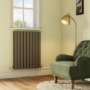 Riace Anthracite Horizontal Flat Designer Radiator 800x612mm Double Panel 2313 BTU