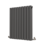 Riace Anthracite Horizontal Flat Designer Radiator 800x612mm Double Panel 2313 BTU