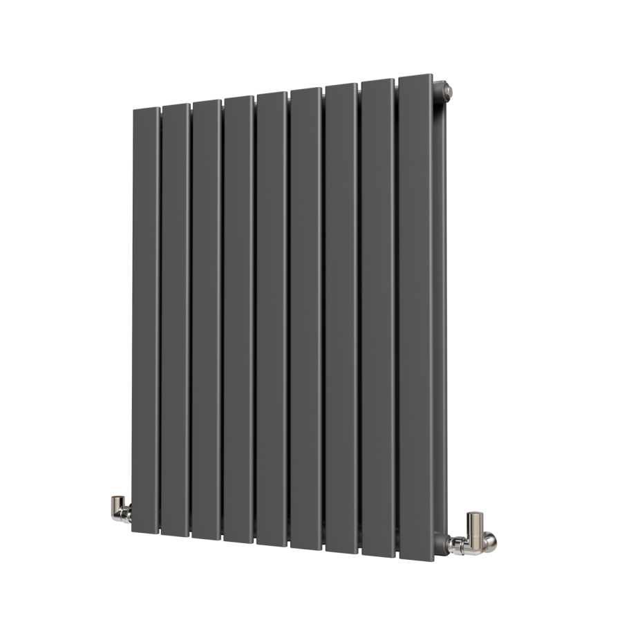 Riace Anthracite Horizontal Flat Designer Radiator 800x612mm Double Panel 2313 BTU