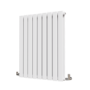 Riace White Horizontal Flat Designer Radiator 800x612mm Double Panel 2313 BTU