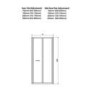 Claritas 6mm Glass Hinged Shower Door - 760 x 1850mm