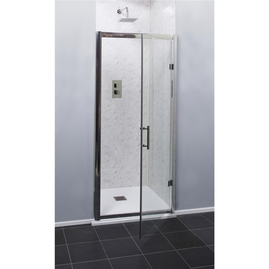 Claritas 6mm Glass Easy Clean Hnged Door - 700mm x 1850mm