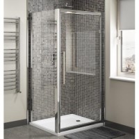 Claritas 8mm Glass Hinged Shower Door - 900 x 1950mm