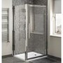 Claritas 8mm Glass Hinged Shower Door - 900 x 1950mm