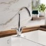 Single Bowl Undermount Stainless Steel Kitchen Sink with Chrome Kitchen Mixer Tap