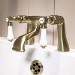 Brushed Brass Traditional Bath Filler - Helston
