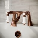HELBRZBATHF Brushed Bronze Traditional Bath Filler - Helston   