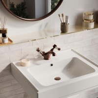 ONLY OPENED - Brushed Bronze Basin Mixer Tap - Helston