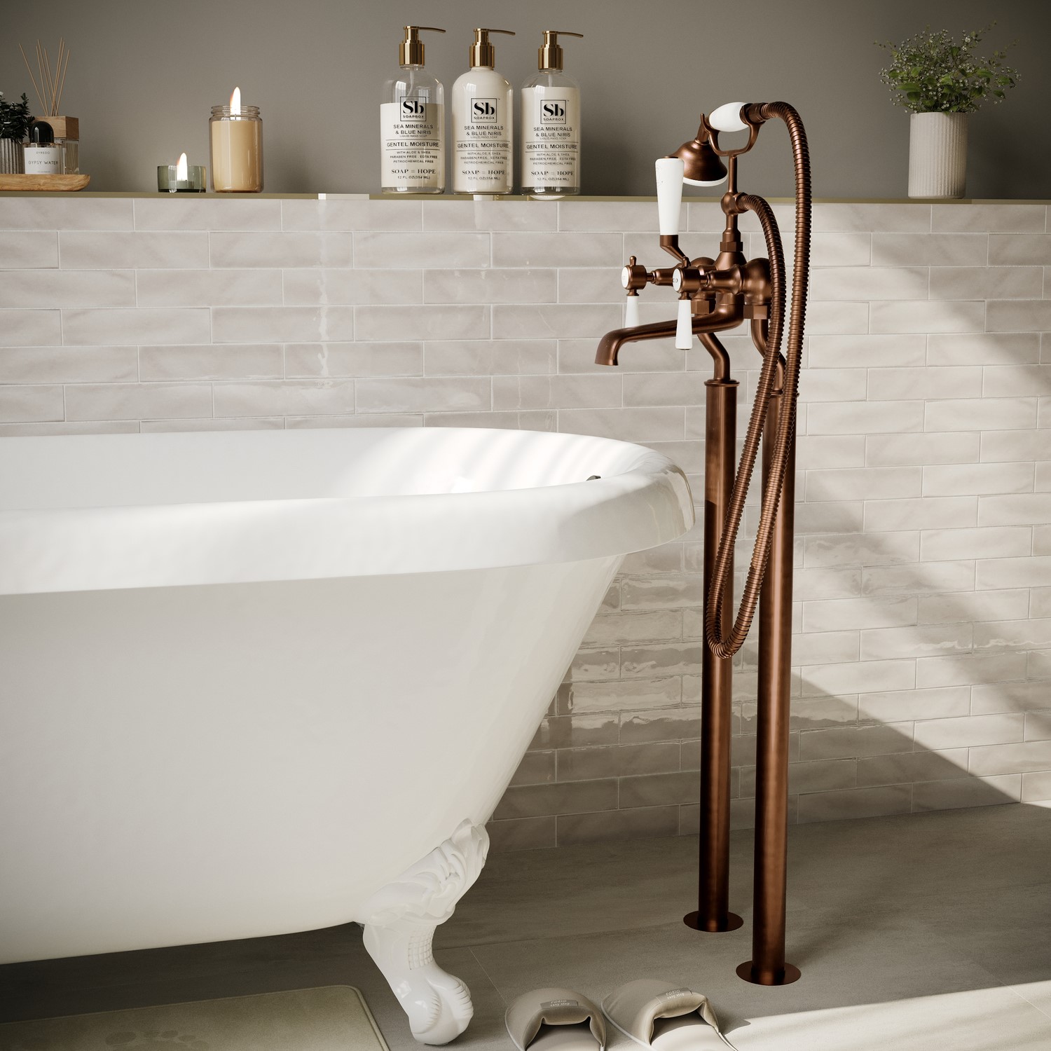 Helston Bronze Brushed Stand Pipes