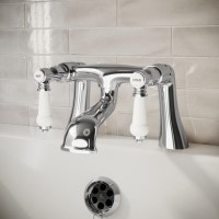 Chrome Traditional Bath Filler - Helston