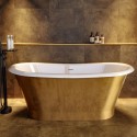 HELMGO1690 Gold Effect Freestanding Double Ended Bath 1690 x 800mm - Helmsley