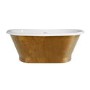 Gold Effect Freestanding Double Ended Bath 1690 x 800mm - Helmsley