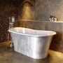 Silver Effect Freestanding Double Ended Bath 1690 x 800mm - Helmsley