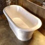 Silver Effect Freestanding Double Ended Bath 1690 x 800mm - Helmsley