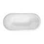 Silver Effect Freestanding Double Ended Bath 1690 x 800mm - Helmsley