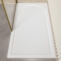 HEN12X9 1200x900 Anti-Slip Rectangular Shower Tray 30mm Low-Profile - Slate Cast Marble
