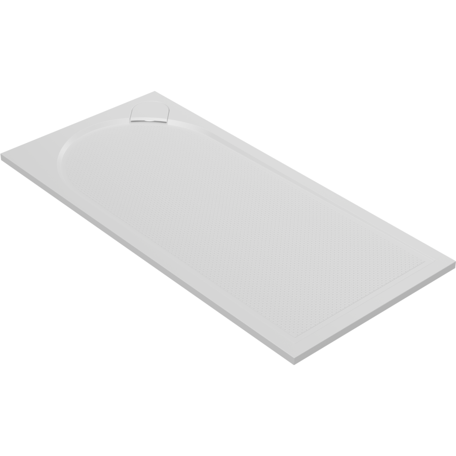 1400x800 Anti-Slip Rectangular Shower Tray 30mm Low-Profile - Slate Cast Marble