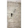 Triton HOME Digital Mixer Shower Pumped All-in-One with Round Fixed Head & Slider Rail Kit Low Pressure Gravity