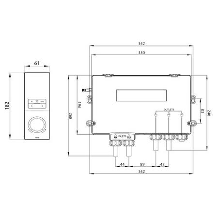 GRADE A1 - Triton Showers HOME Digital Mixer Shower with Diverter - Pumped
